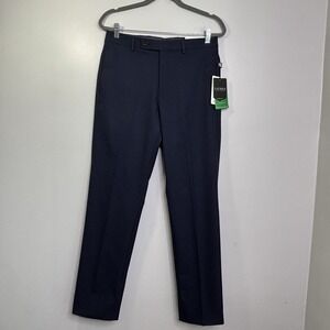 Ralph Lauren Ultraflex Pants 31W X 32L Suit Trousers Classic Fit Navy Blue NWT